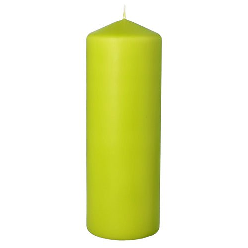 A PAPSTAR vela cilíndrica Ø 70 mm, 200 mm da PAPSTAR GmbH é uma vela verde de alta qualidade feita de cera com topo pontiagudo e pavio visível - perfeita como decoração elegante para a sua sala de estar.