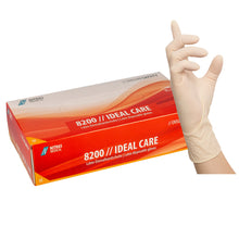 NITRAS IDEAL CARE, luvas descartáveis de látex, cor natural