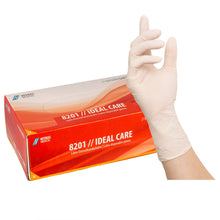 NITRAS IDEAL CARE, luvas descartáveis de látex, brancas