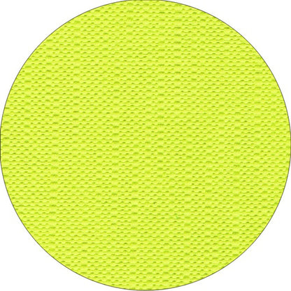 Uma imagem de close-up da toalha de mesa PAPSTAR, Tissue "ROYAL Collection" da PAPSTAR GmbH mostra sua superfície redonda amarela com pequenos pontos elevados, destacando sua alta qualidade de tecido.