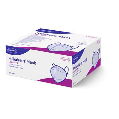 Artigo em fim de série: Máscara de proteção respiratória Hartmann Foliodress FFP2 Loop branca | Embalagem (1 unidade)