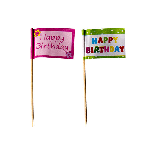 Com as bandeirinhas de palito "Happy Birthday" da PAPSTAR GmbH (8 cm, pacote de 20), você dá um toque festivo às suas delícias de festa - decorações divertidas e coloridas para qualquer festa de aniversário!.