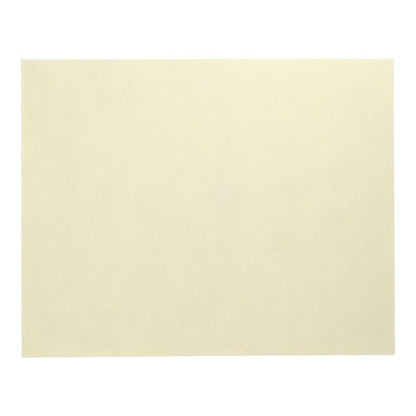 Uma única folha de Starpak 100 conjuntos de mesa, semelhante a tecido Vlies "Soft Selection" (30x40 cm), é ilustrada sobre fundo branco. O retângulo amarelo claro sem marca lembra uma decoração de mesa elegante ou decorações de mesa refinadas.