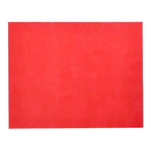 Os Starpak 100 conjuntos de mesa, semelhante a tecido Vlies "soft selection" (30x40 cm), em vermelho simples, oferecem uma escolha elegante para uma decoração de mesa estilosa ou como um conjunto de lugar chique - perfeitamente destacado sobre um fundo branco.