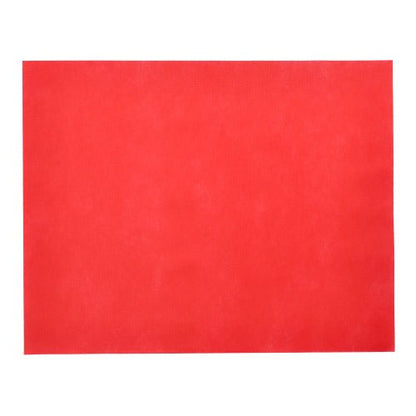 Os Starpak 100 conjuntos de mesa, semelhante a tecido Vlies "soft selection" (30x40 cm), em vermelho simples, oferecem uma escolha elegante para uma decoração de mesa estilosa ou como um conjunto de lugar chique - perfeitamente destacado sobre um fundo branco.