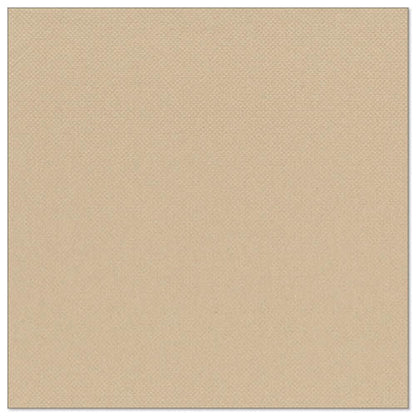 Um guardanapo quadrado bege claro da PAPSTAR GmbH, "ROYAL Collection" (20 guardanapos, 1/4-Fold, 40x40 cm), apresenta um padrão de grade sutil e bordas de tecido premium limpas contra um fundo simples.