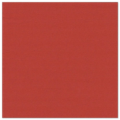 Um PAPSTAR GmbH 20 guardanapos "ROYAL Collection" 1/4-dobra, 40x40 cm, vermelho e texturizado com um grão fino, é apresentado sobre um fundo branco - ideal para uma decoração de mesa elegante.