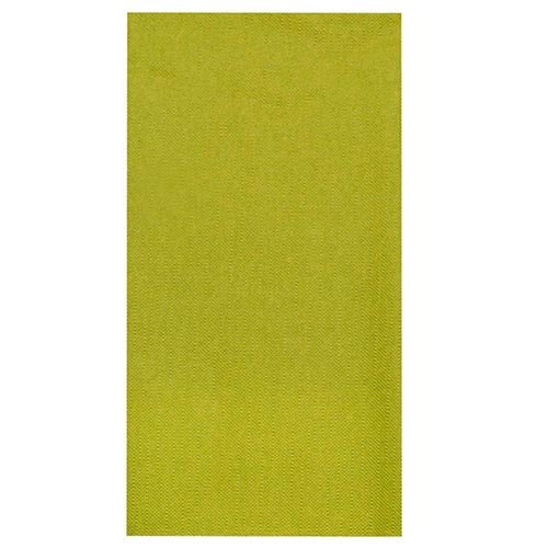 Sobre um fundo branco, é visível uma toalha de mesa retangular da PAPSTAR GmbH, tecido "ROYAL Collection" (120 cm x 180 cm) em verde lima simples e unicolor.