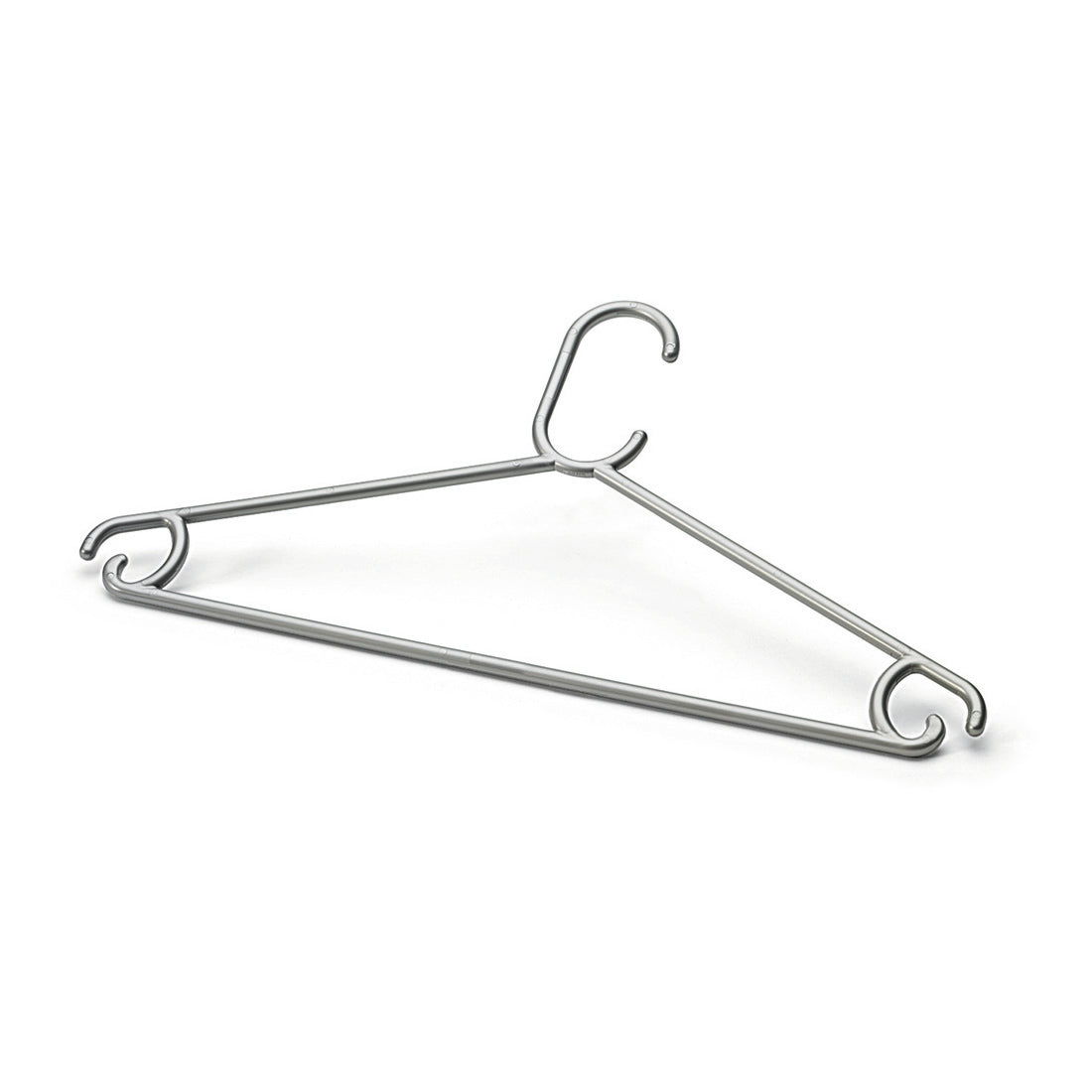 Der Nölle Profi Brush Vielzweckbügel 43 cm aus Kunststoff von Nölle Profi Brush Bürsten- & Pinseltechnik e.K. besticht durch sein schlichtes, kantiges Design mit gewellten Haken, ideal für vielseitige Aufbewahrungs- und Ordnungsaufgaben.