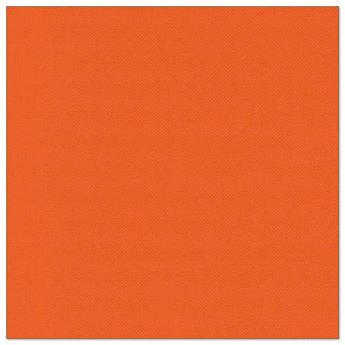 Uma imagem quadrada mostra um laranja nectarina sólido com um padrão de textura sutil, inspirado no visual premium dos 50 guardanapos "ROYAL Collection" 1/4-dobra 40 x 40 cm nectarina da PAPSTAR GmbH.
