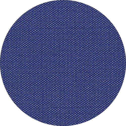 Uma imagem de close-up de uma toalha de mesa média redonda azul Starpak 20, velo “Soft Selection Plus” (80 x 80 cm), que mostra sua textura semelhante a tecido com fios detalhadamente tecidos.