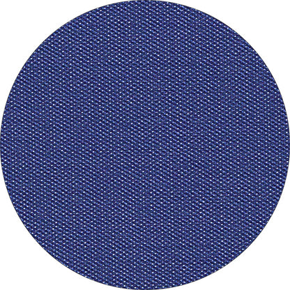 Uma imagem de close-up de uma toalha de mesa média redonda azul Starpak 20, velo “Soft Selection Plus” (80 x 80 cm), que mostra sua textura semelhante a tecido com fios detalhadamente tecidos.