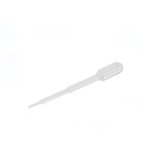 As pipetas Starpak 100, PE transparente da Starpak são pipetas descartáveis transparentes de polietileno com uma bola e uma ponta estreita para dosagem precisa de líquidos, representadas em um fundo branco simples.
