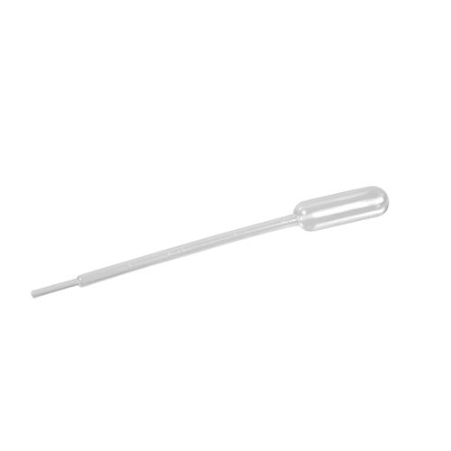 As pipetas Starpak 100, PE transparente da Starpak são pipetas descartáveis transparentes de plástico com uma bola e um tubo estreito, ideal para a dosagem precisa de líquidos, isoladas em um fundo branco.