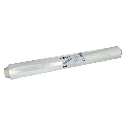 A película aderente Starpak 300 m x 60 cm solta (1 peça) é uma película aderente transparente num núcleo de cartão com uma etiqueta central branco-cinza para fácil identificação. Perfeito da Starpak para manter os alimentos frescos e resistente a rasgos para uma utilização segura.