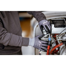 NITRAS SKIN FLEX LITE, luvas de montagem, cinza / preto