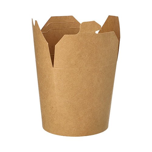 Uma PAPSTAR 25 caixas de lanche, papelão quadrado marrom da PAPSTAR GmbH é vista como uma caixa de lanche ecológica, vazia e aberta, sobre um fundo branco.