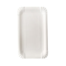 Der PAPSTAR Papp-Teller eckig 13x20 cm, weiß, "pure" (12 Stück) der PAPSTAR GmbH bietet eine rechteckige, umweltfreundliche Variante mit geriffelten Kanten und abgerundeten Ecken - ideal zum festlichen Servieren.