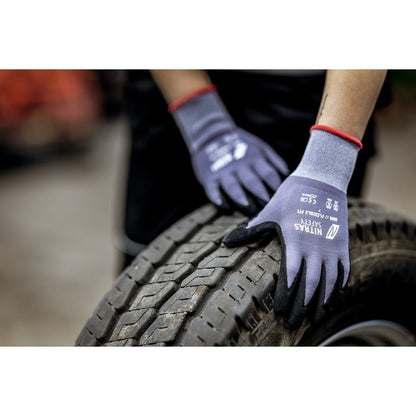 NITRAS FLEXIBLE FIT, luvas de montagem, cinza / preto