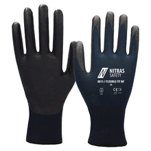 NITRAS FLEXIBLE FIT MF, luvas de montagem, azul escuro / preto