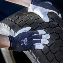 NITRAS TROPIC, luvas mecânicas, cinza / azul escuro