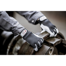 NITRAS DEXTER 1, luvas mecânicas, cinza / preto