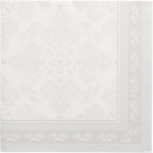 PAPSTAR 50 guardanapos "ROYAL Collection" 1/4-dobra, 40 x 40 cm, branco - guardanapos de papel elegantes da PAPSTAR GmbH para ocasiões elegantes.