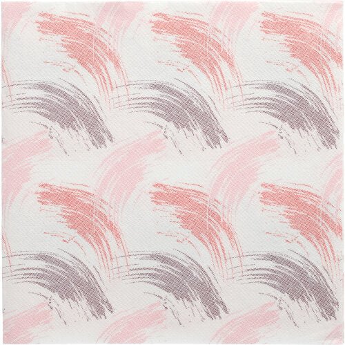 Um fundo texturizado com pinceladas repetidas em Bordeaux, rosa e malva sobre branco, inspirado na elegância dos 50 guardanapos "ROYAL Collection" 1/4-dobra 40 x 40 cm em cor de vinho da PAPSTAR GmbH.