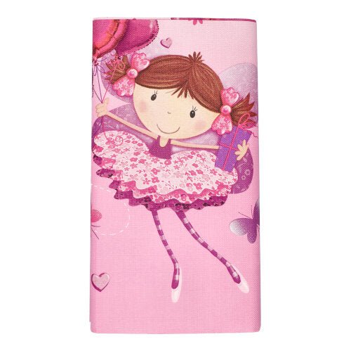 A PAPSTAR toalha de mesa de papel de alta qualidade (120 x 180 cm) da PAPSTAR GmbH apresenta uma menina sorridente em um tutu rosa com balões e presente sobre um fundo rosa – perfeita como decoração de mesa elegante.