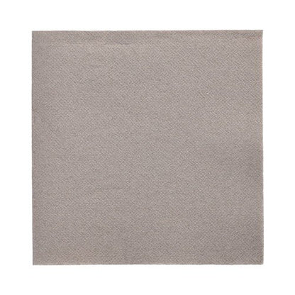 Os PAPSTAR 20 guardanapos "DAILY Collection" 1/4-dobra 32x32cm da PAPSTAR GmbH são guardanapos cinza claro, discretamente estruturados, ideais para decoração de mesa e ilustrados sobre um fundo branco.