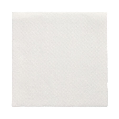 Um simples guardanapo de papel branco PAPSTAR 150 guardanapos "DAILY Collection" (32 x 32 cm, 1/4-dobra) da PAPSTAR GmbH é desdobrado e colocado plano sobre um fundo branco, destacando sua textura limpa e superfície.