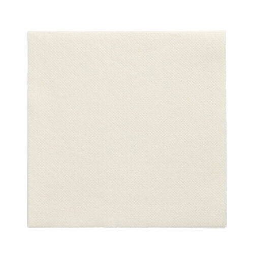 Um único guardanapo quadrado PAPSTAR 150 "DAILY Collection" 1/4-dobra (32 cm x 32 cm) da PAPSTAR GmbH é apresentado não dobrado sobre um fundo branco, mostrando sua cor branca simples e textura de superfície discreta.