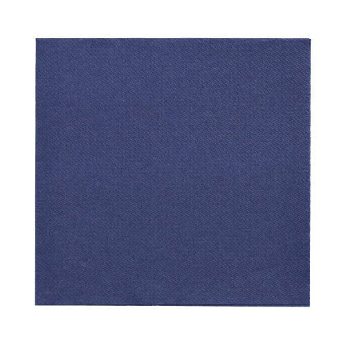 A imagem mostra simples guardanapos azul-escuros PAPSTAR 150 "DAILY Collection" 1/4-dobra 32x32 cm da PAPSTAR GmbH sobre fundo branco.