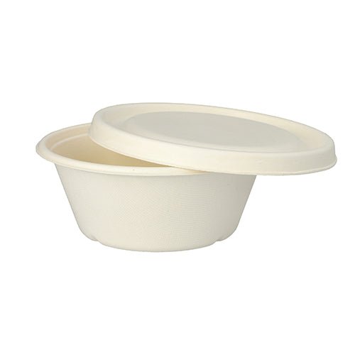 As PAPSTAR GmbH 25 tigelas de cana-de-açúcar "pure" Ø 17 cm são tigelas descartáveis redondas e biodegradáveis com tampa correspondente – ideal para uma utilização conscientemente ecológica.