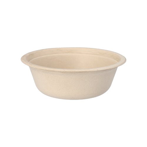 As tigelas "puro" de bagaço de cana da PAPSTAR GmbH (12 peças) são bege, redondas e biodegradáveis. Feitas de bagaço de cana ecológico - uma escolha sustentável para tigelas descartáveis.