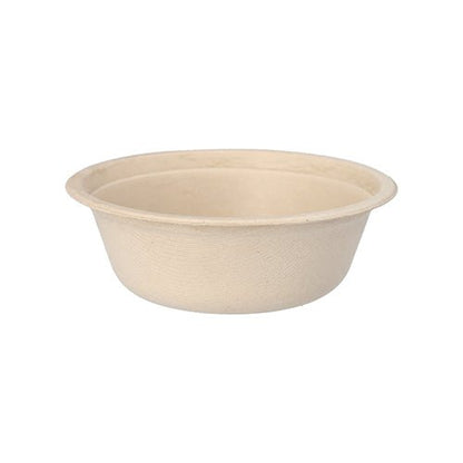 As tigelas "puro" de bagaço de cana da PAPSTAR GmbH (12 peças) são bege, redondas e biodegradáveis. Feitas de bagaço de cana ecológico - uma escolha sustentável para tigelas descartáveis.