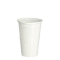 Um copo Starpak 100 branco (PP, 0,2 l, Ø 7,03 cm, 9,9 cm) está em pé sobre um fundo branco - prático para uso diário. Embalagem: Filme com 100 unidades.