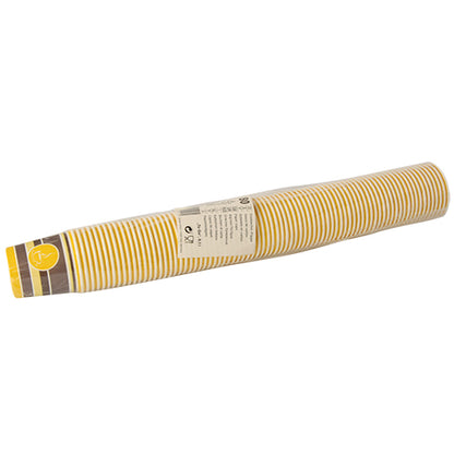 Uma embalagem com 80 copos Starpak "To Go" (0,1 l, Ø 6 cm) de papel amigo do ambiente, embalados em película transparente com informações do produto e etiqueta da marca.