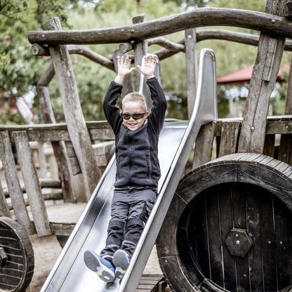 NITRAS MOTION TEX KIDS, jaqueta softshell de malha, preta