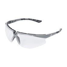 NITRAS VISION PROTECT PREMIUM, óculos para têmporas, transparente / cinza, plástico ISO 16321-1 | Pacote (12 peças)