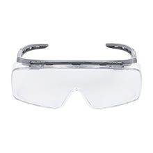 NITRAS VISION PROTECT PREMIUM, óculos para têmporas, transparente / cinza, plástico ISO 16321-1 | Pacote (10 peças)