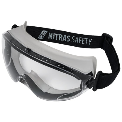 NITRAS VISION PROTECT, óculos de visão completa, EN 166 PVC | Pacote (12 peças)