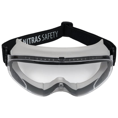 NITRAS VISION PROTECT, óculos de visão completa, EN 166 PVC | Pacote (12 peças)