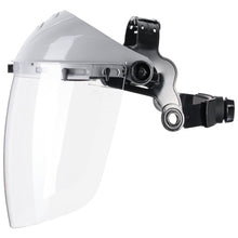Viseira NITRAS PROTECT, transparente / preta, plástico EN 166 | Pacote (1 peça)