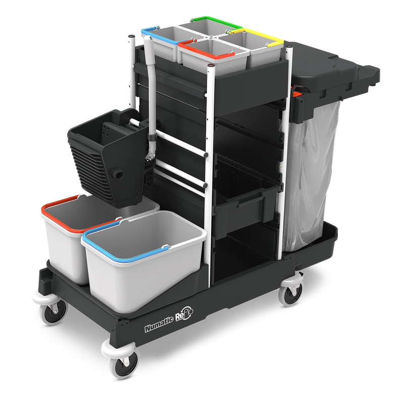 Carrinho de limpeza Numatic ProCar 7G Preto (SM1) | Pacote (1 peça)