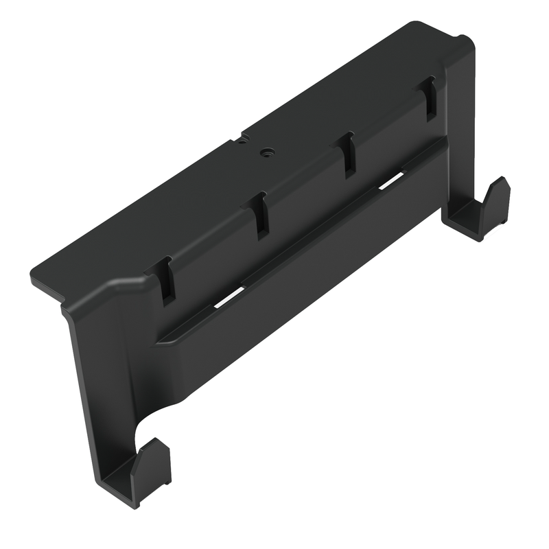 Barra de ferramentas Numatic com 2 ganchos e quatro ranhuras em T, para fixação de porta-punhos, ganchos ou T | Pacote (1 peça)