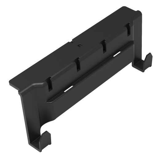 Barra de ferramentas Numatic com 2 ganchos e quatro ranhuras em T, para fixação de porta-punhos, ganchos ou T | Pacote (1 peça)