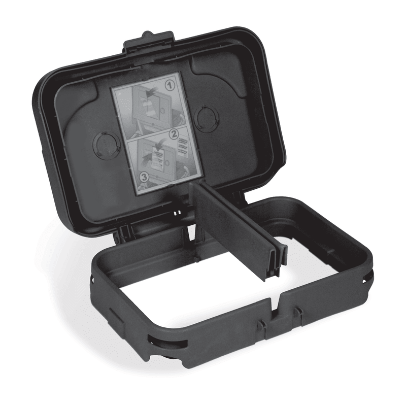 Unidade de resíduos universal Numatic 120 /2 x 70 litros para molduras plásticas, preto | Pacote (1 peça)