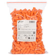 NITRAS MUTE PLUGS, tampões para os ouvidos, laranja, EN 352-2, 250 pares / polybag PU | Pacote (1 peça)