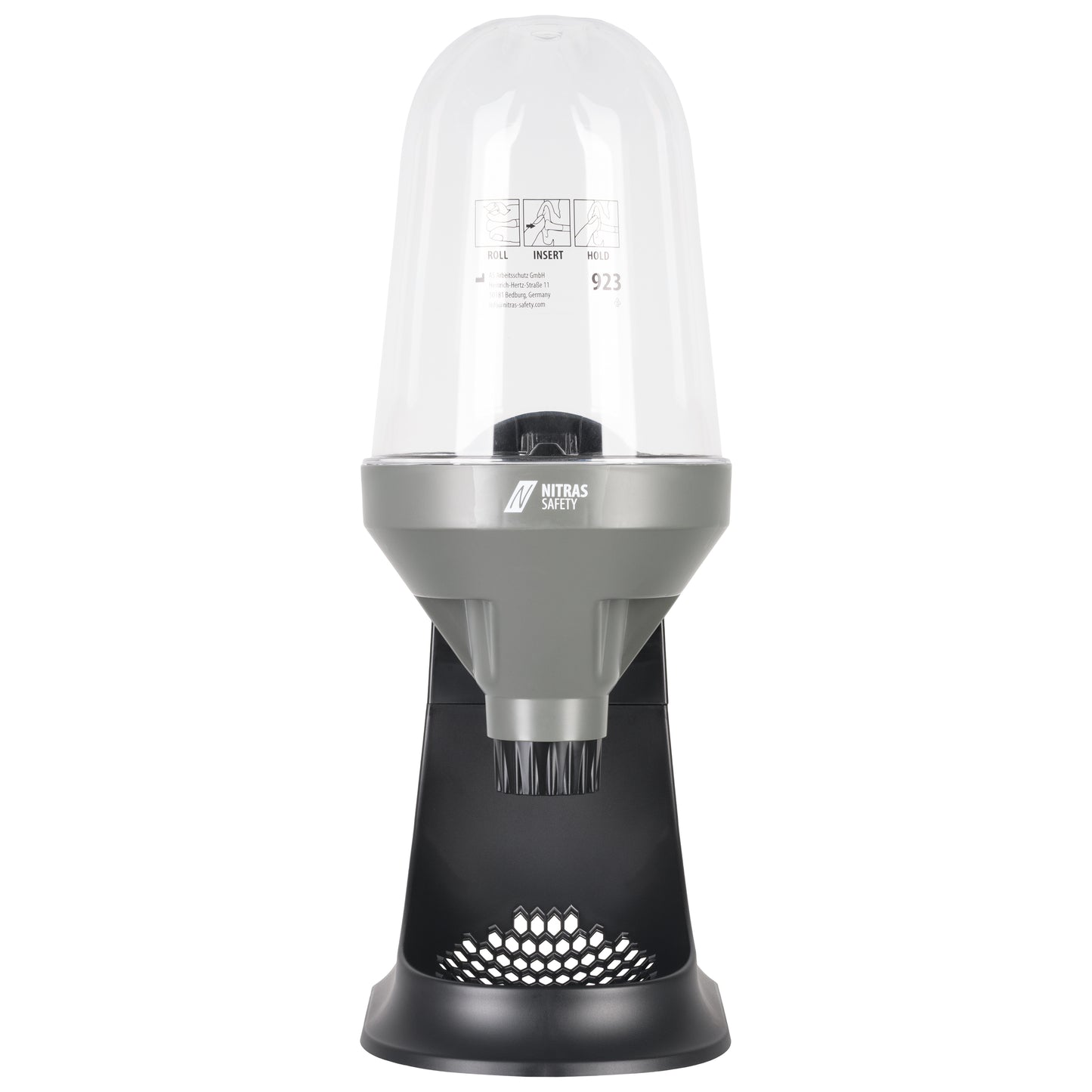 Distribuidor de proteção auditiva NITRAS, cinza / preto, EN 352 | Pacote (1 peça)